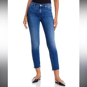 MOTHER Women's Classic Blue Straight Leg Jeans